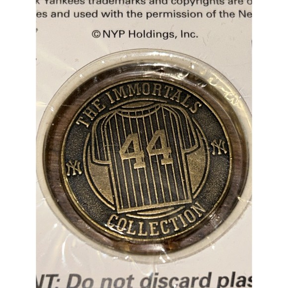 Reggie Jackson The Immortal’s 2005 Medallion Baseball Hall of Fame Yankees Coin - Picture 7 of 9